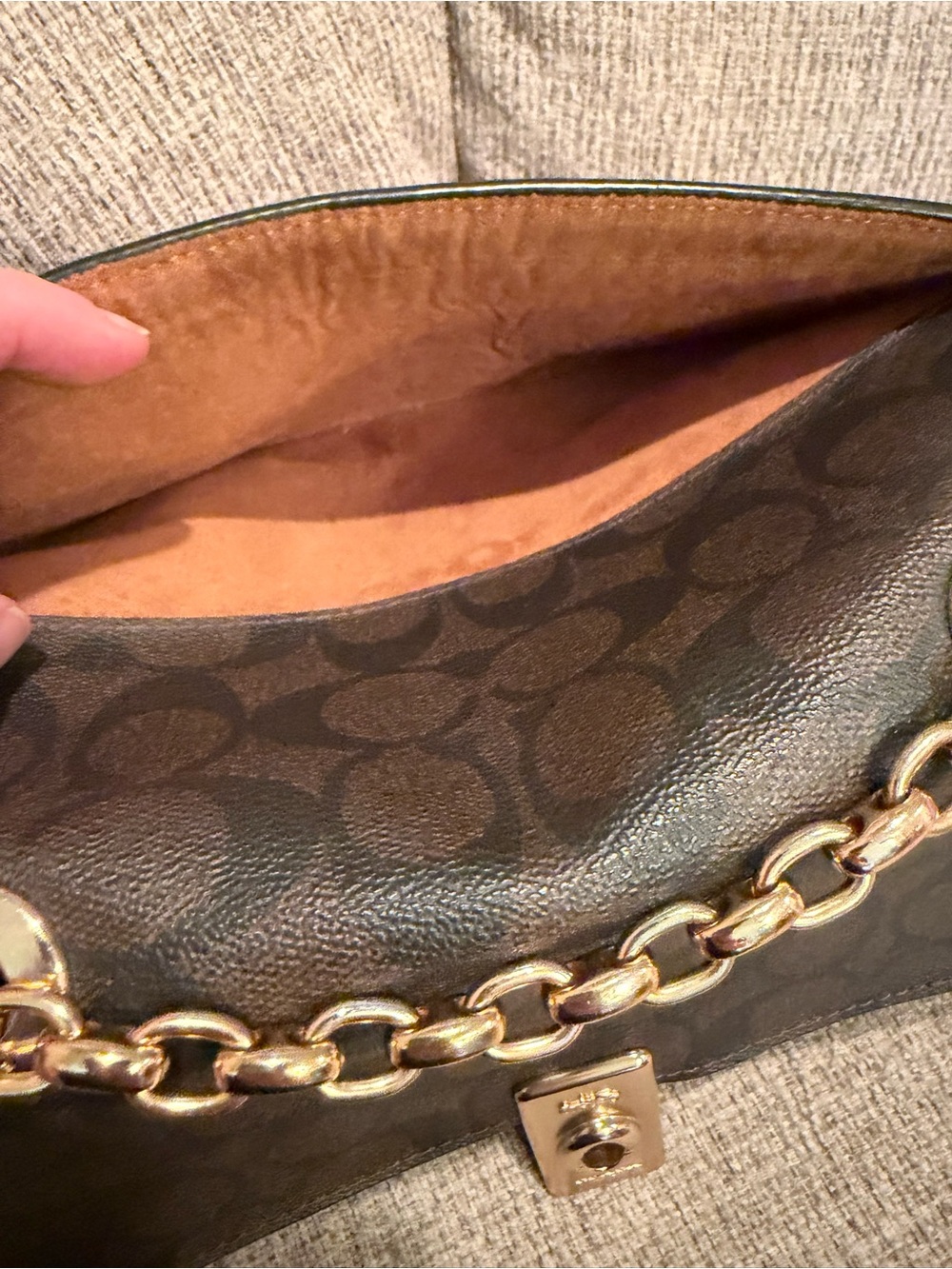 COACH Lane Shoulder Bag- Blocked Signature Canvas - Picture 12 of 15